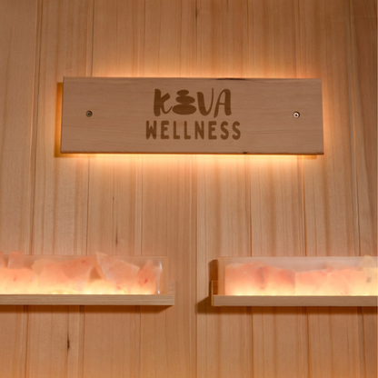 Kiva Reset 4 Person Traditional Double Tier Finnish Sauna - 6kw Heater