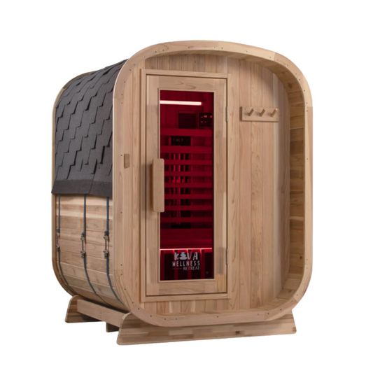 -Outdoor Traditional Finish Sauna-Gym Direct