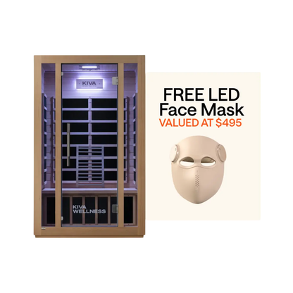 Kiva Rise™ 2 Person Far-Infrared Sauna + FREE LED Face Mask