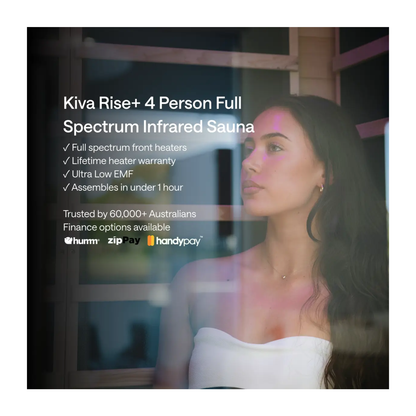 ‍Kiva Rise+ 4 Person Full Spectrum Infrared Sauna