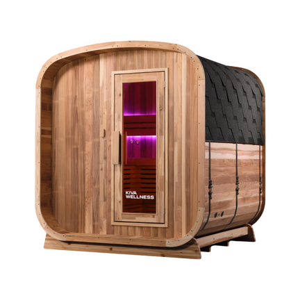 Kiva Ritual Outdoor Traditional Finish Sauna - 4 to 6 Person