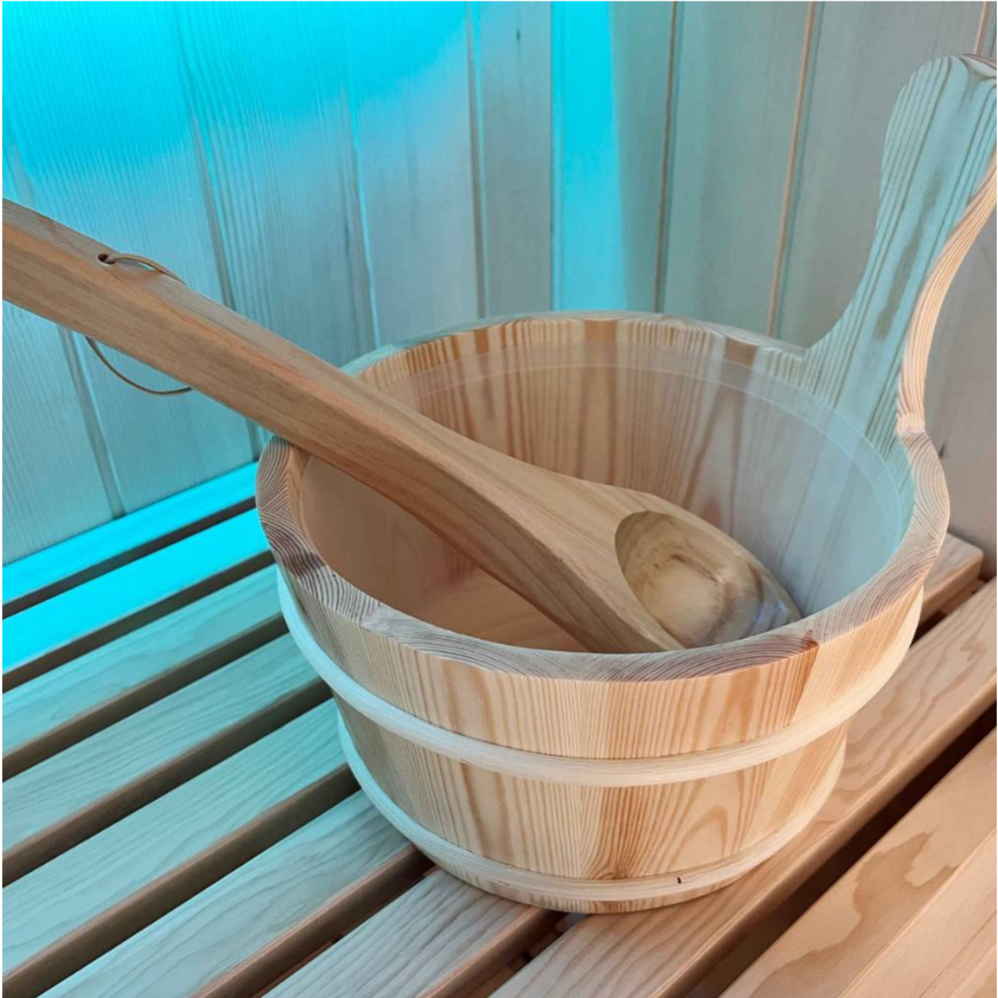 Kiva Reset 2 Person Traditional Double Tier Finnish Sauna - 4.5kw Heater