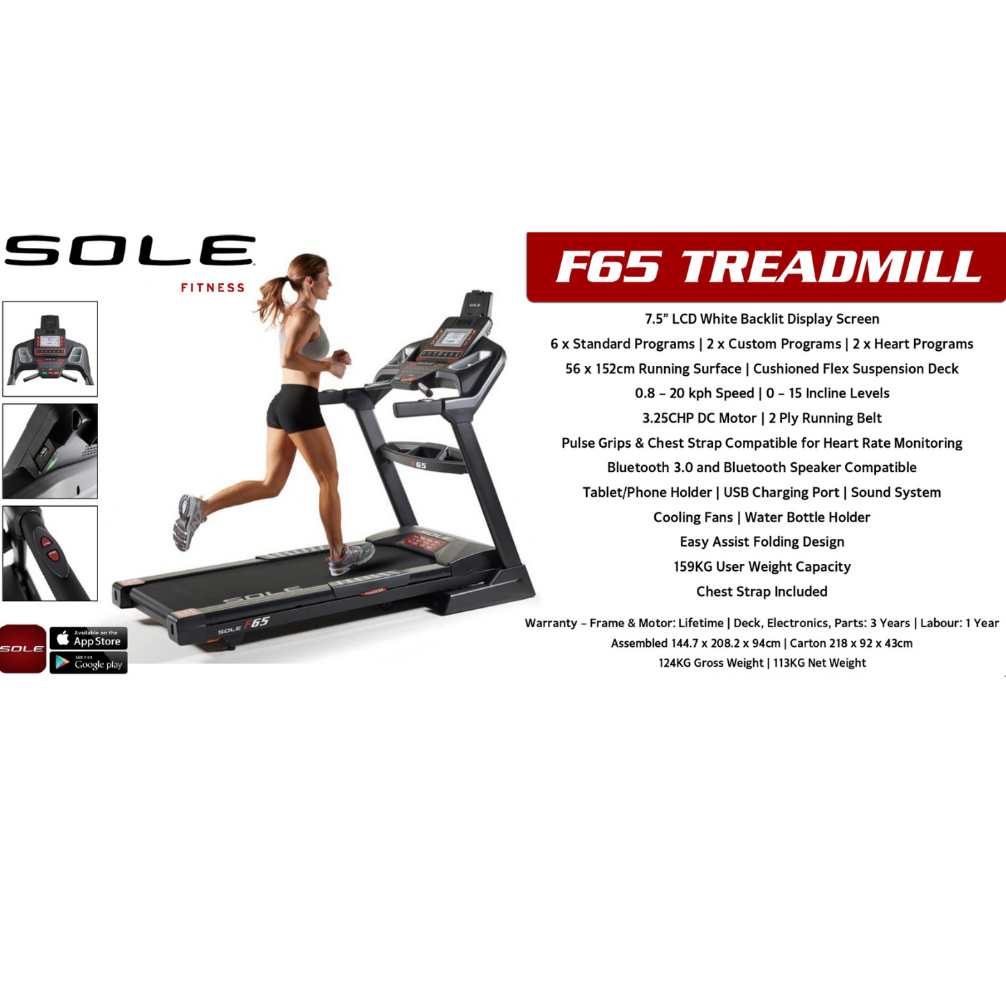 Sole F65 Treadmill at GD