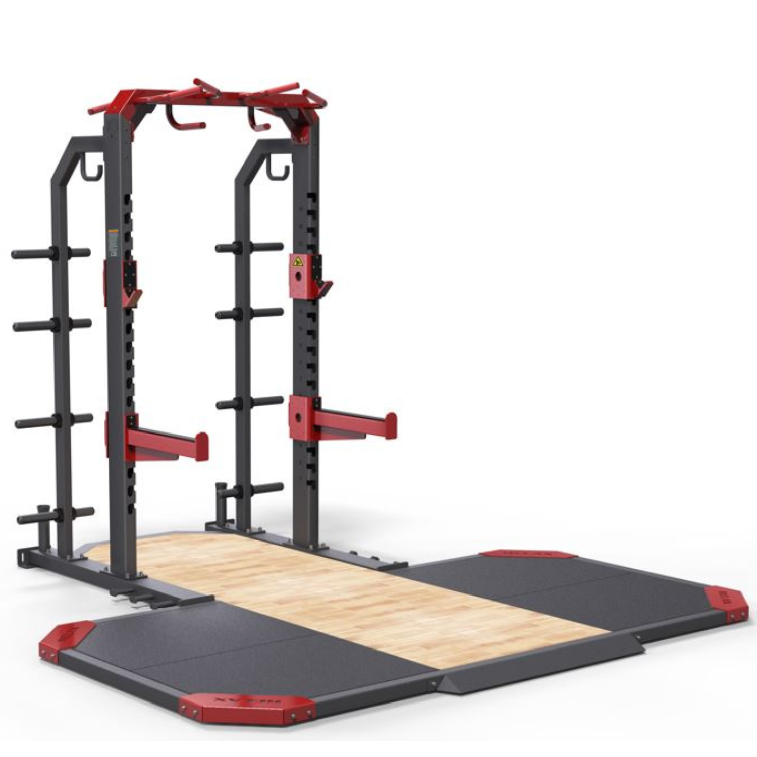 RMC Commercial Elite Half Rack + Weight Lifting Platform - VOLTZ Serie ...