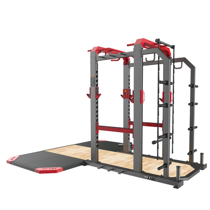 RMC Commercial Double Elite Power Rack - VOLTZ Series – Gym Direct