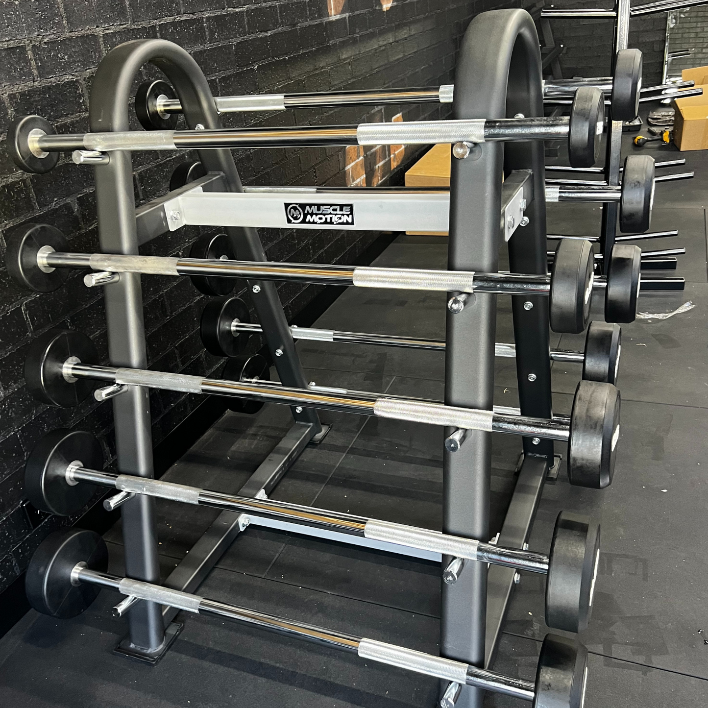 Muscle Motion Commercial Barbell Rack