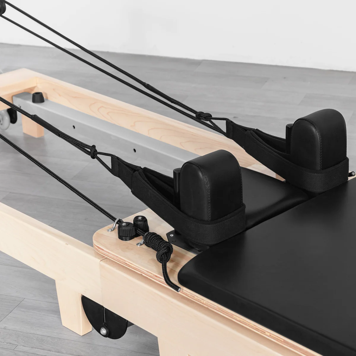 Contour Folding Wooden Pilates Reformer Machine (Black)