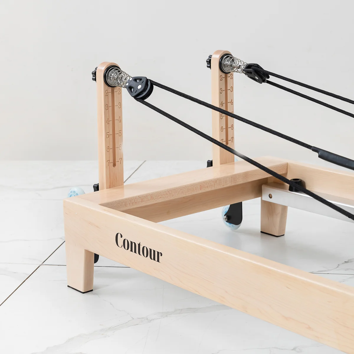 Contour Folding Wooden Pilates Reformer Machine (Espresso)