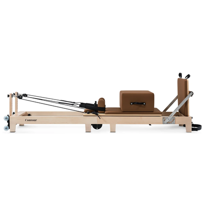 Contour Folding Wooden Pilates Reformer Machine (Espresso)