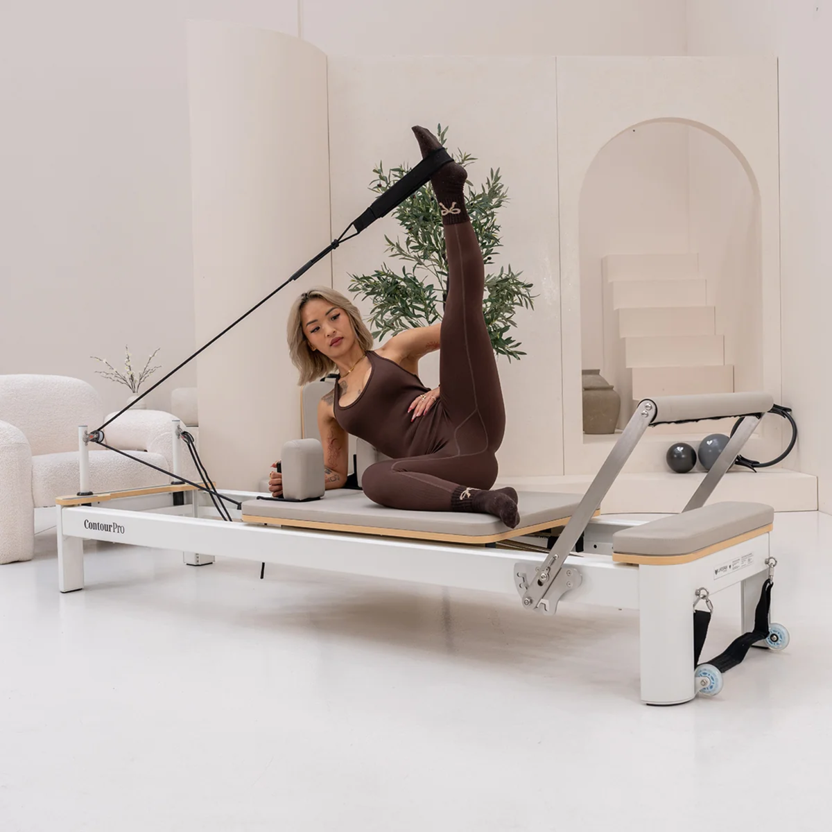 Contour Pro Aluminum Pilates Reformer Machine Set (Hepburn)