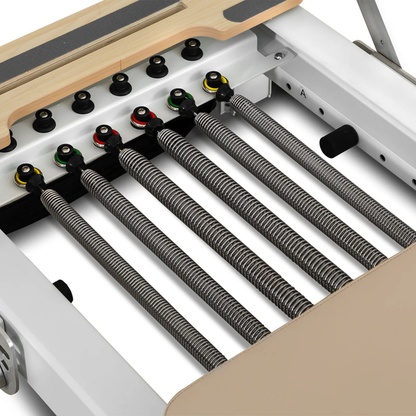Contour Pro Folding Aluminium Pilates Reformer Machine (Beige)