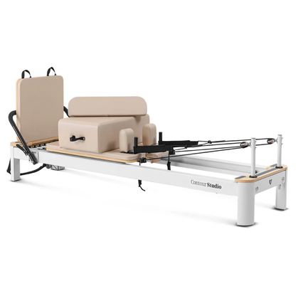 Contour Studio Commercial Pilates Reformer Bed Set (Beige)