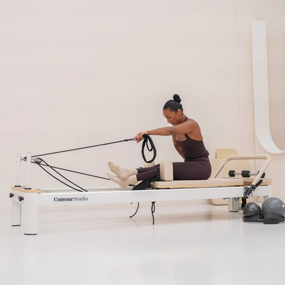 Contour Studio Commercial Pilates Reformer Bed Set (Beige)