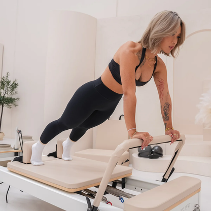 Contour Studio Commercial Pilates Reformer Bed Set (Beige)