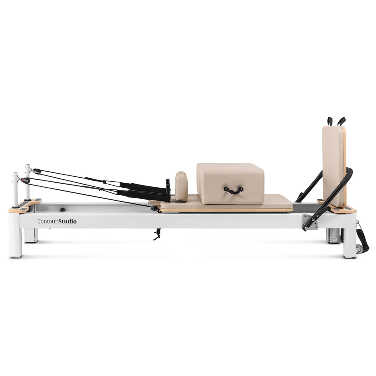 Contour Studio Commercial Pilates Reformer Bed Set (Beige)