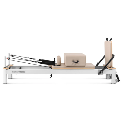Contour Studio Commercial Pilates Reformer Bed Set (Beige)
