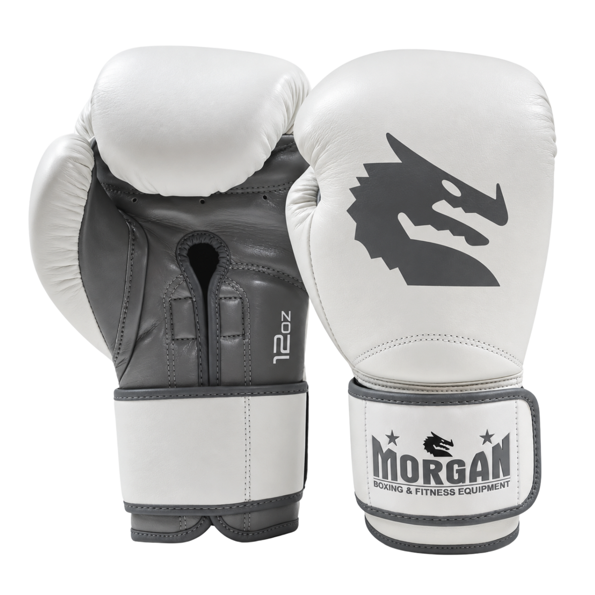 Morgan White Knight Boxing Gloves(10-12-14-16OZ)