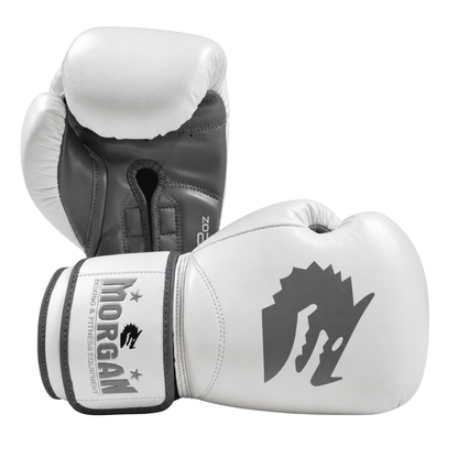 Morgan White Knight Boxing Gloves(10-12-14-16OZ)