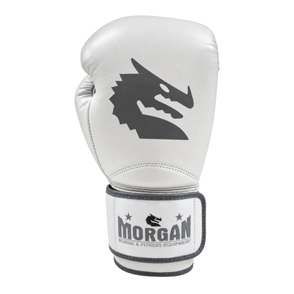Morgan White Knight Boxing Gloves(10-12-14-16OZ)