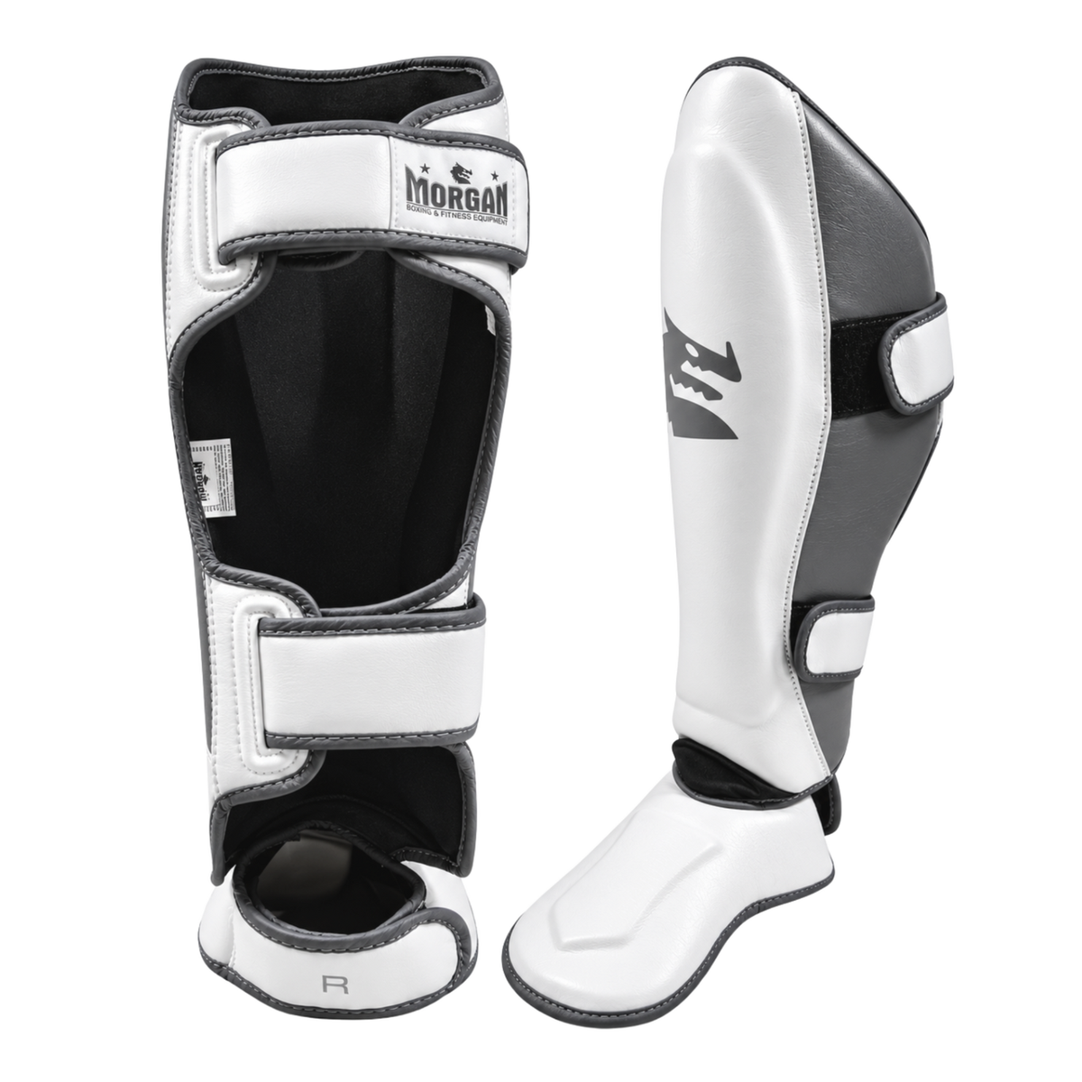 Morgan White Knight Shin & Instep Protectors