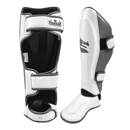 Morgan White Knight Shin & Instep Protectors
