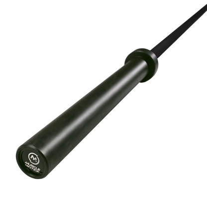 Muscle Motion 20kg Cerakote Black Olympic Barbell Up Close