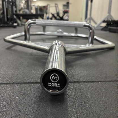 Muscle Motion Olympic Hex Shrug Deadlift Trap Barbell 4.5ft