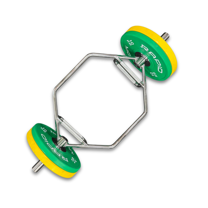 Muscle Motion Olympic Hex Shrug Deadlift Trap Barbell 4.5ft