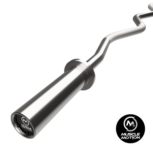 Muscle Motion 4ft Olympic Ezy Curl Bar 500lbs Rated