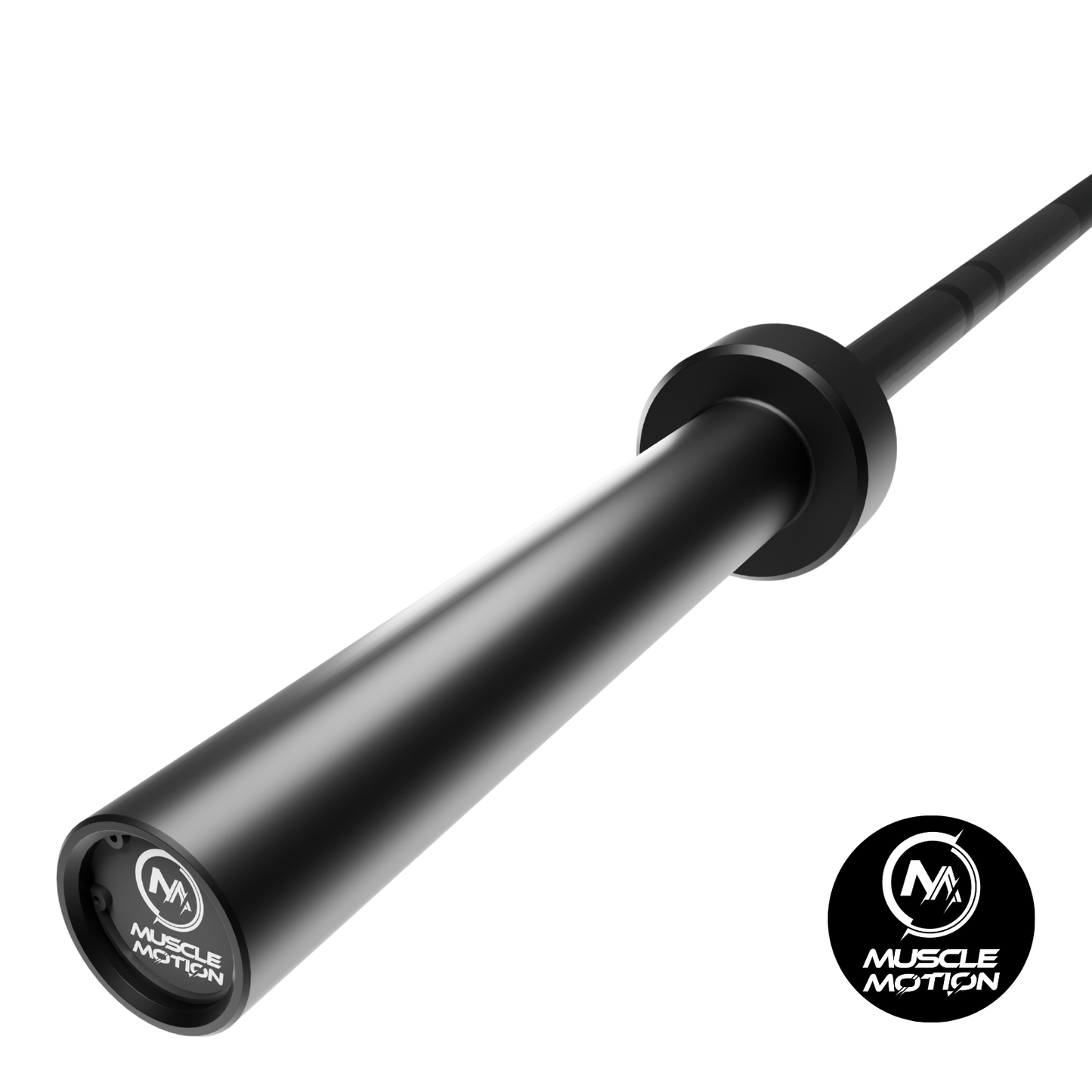 Muscle Motion 20kg Cerakote Black Olympic Barbell (1500LBS RATING)