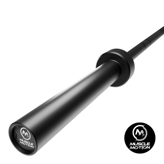 Muscle Motion 20kg Cerakote Black Olympic Barbell (1500LBS RATING)