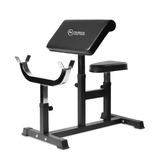 Muscle Motion Commercial Preacher Curl Bench -Preacher Curl Bench-Gym Direct