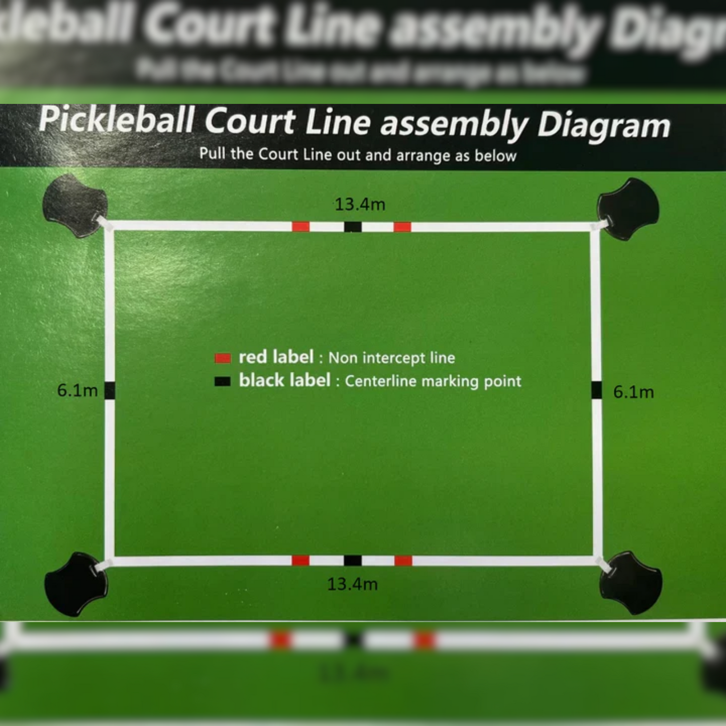 Pickleball Kit - 4 Player + Court Lines
