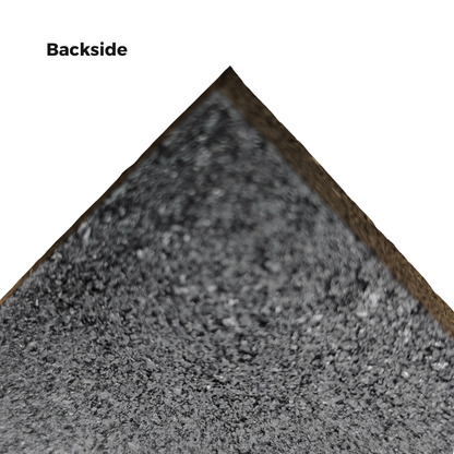 Plain Rubber Gym Flooring - Black + Red Flecks 1m x 1m x 15mm