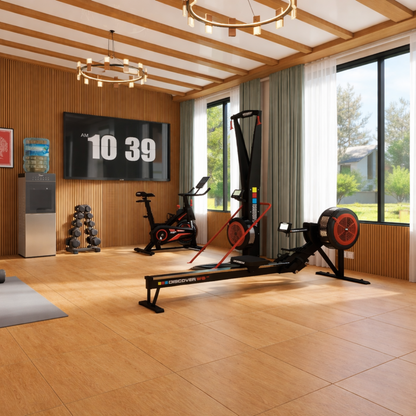 Muscle Motion Gym Floor Tiles - Wood - Gapless