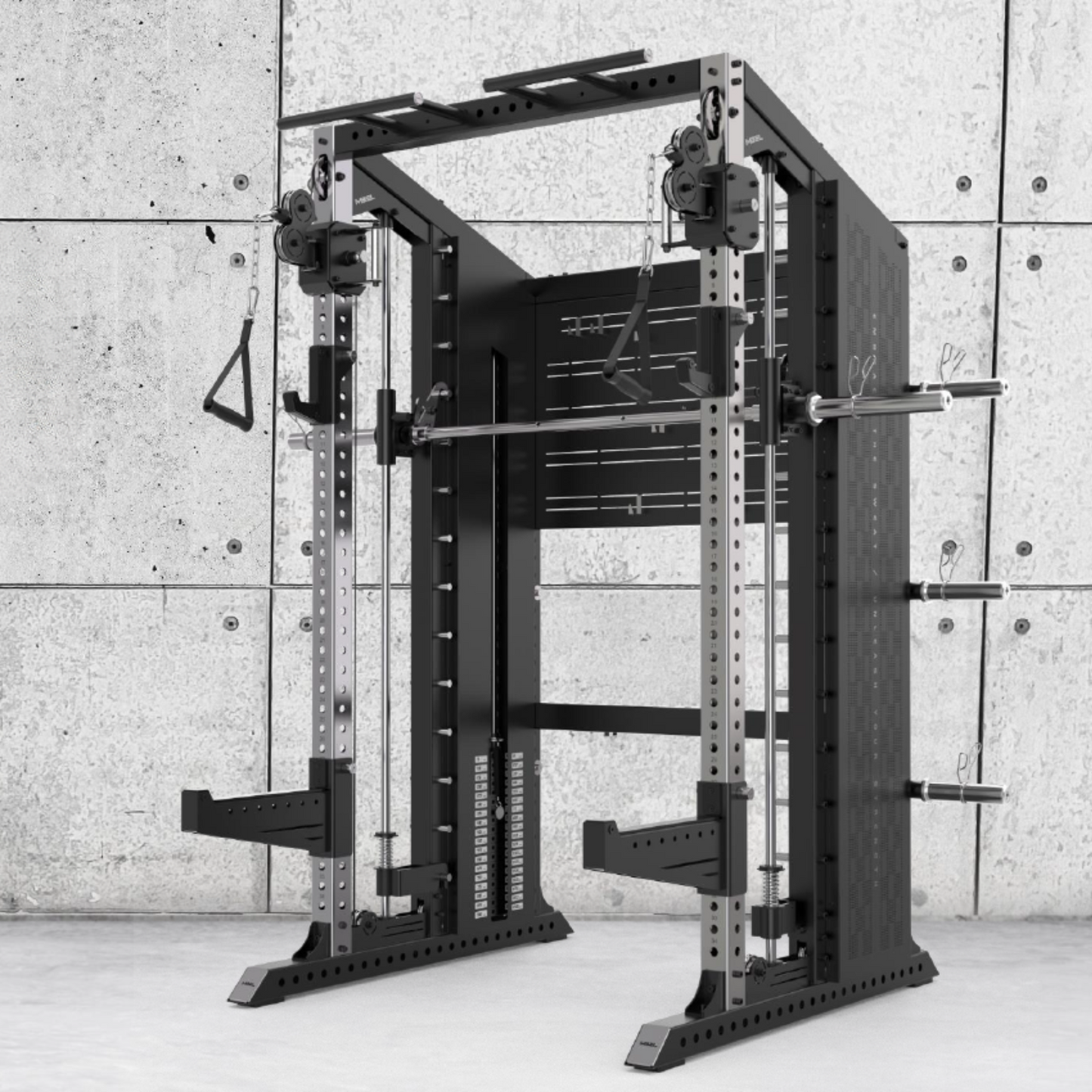 Rapid Motion RM7 Series Commercial Modular Power Rack Smith Machine Functional Trainer All-In-One