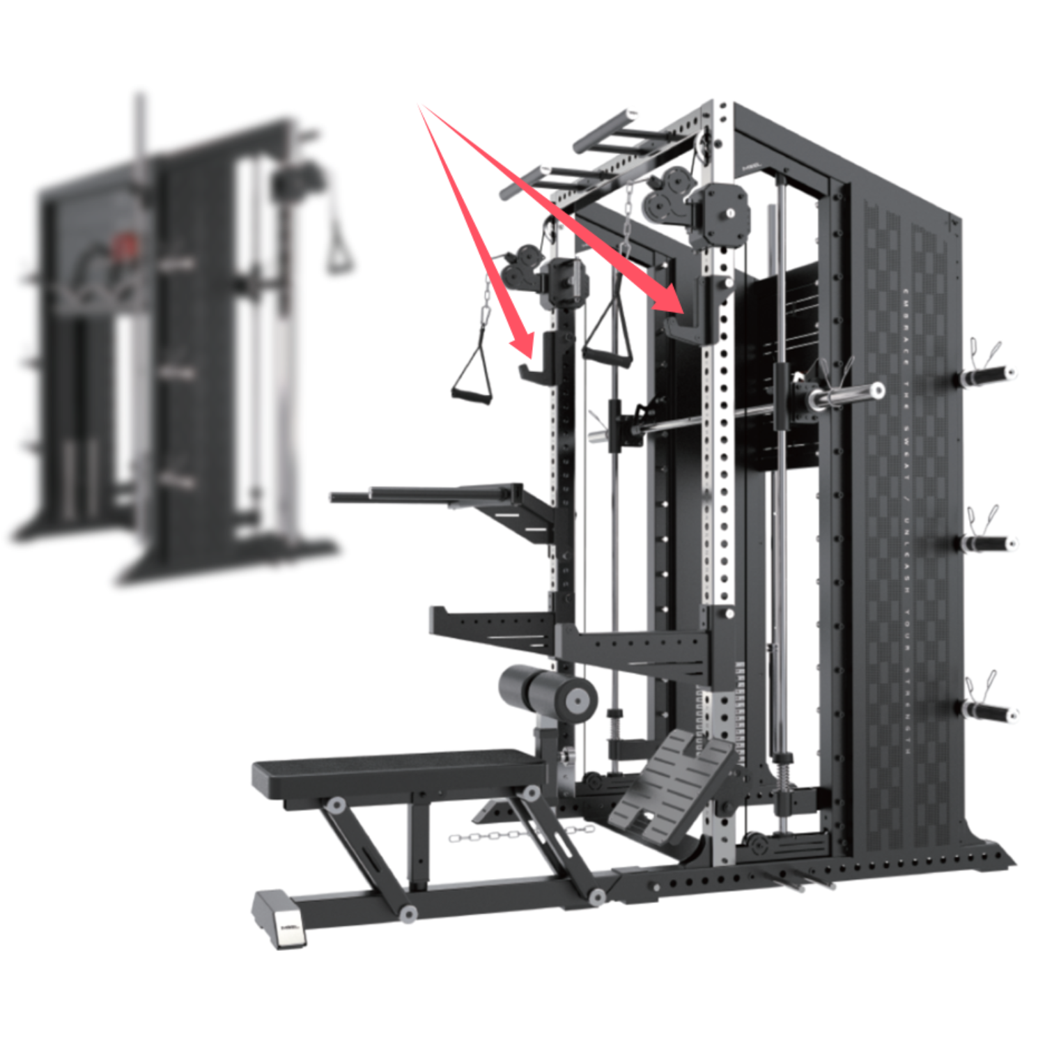 -Commercial Multi-Functional Trainers Attachments-Gym Direct