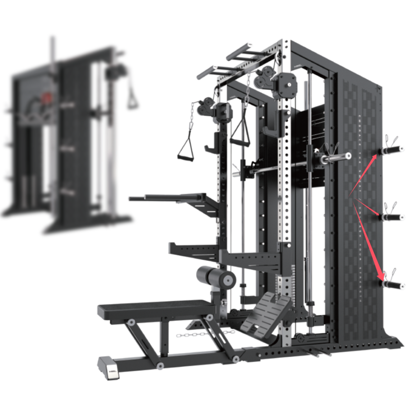 -Commercial Multi-Functional Trainers Attachments-Gym Direct