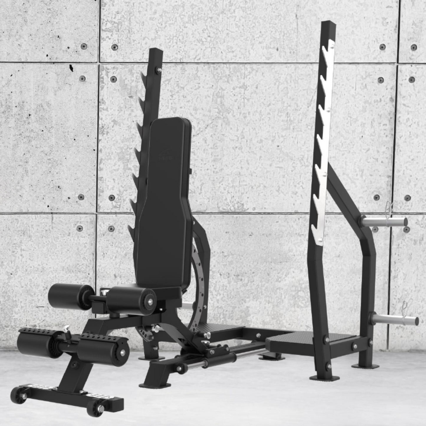 Rapid Motion Commercial Adjustable Olympic Bench Press