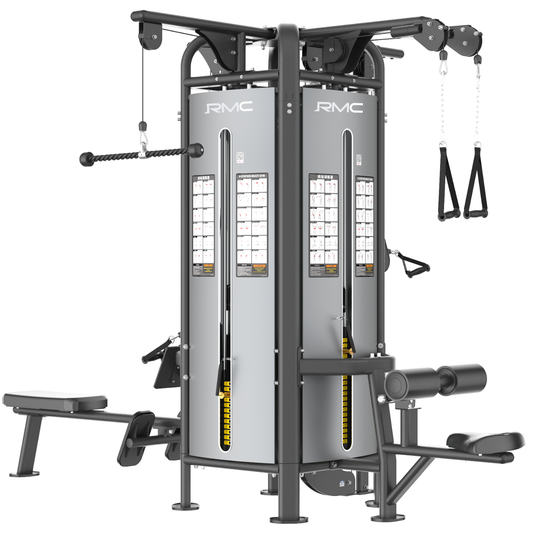 RMC Commercial 4 Station Jungle Gym - Pin Loaded - BLITZ Series - 4x150kg Weight Stack