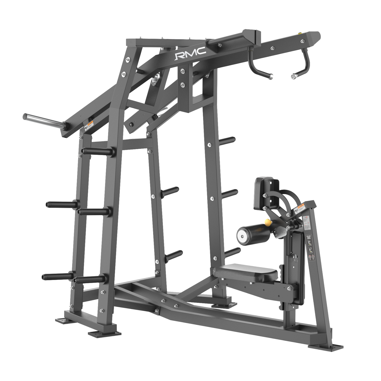 RMC Commercial Lat Pulldown - Plate Loaded - BLITZ Series – Gym Direct