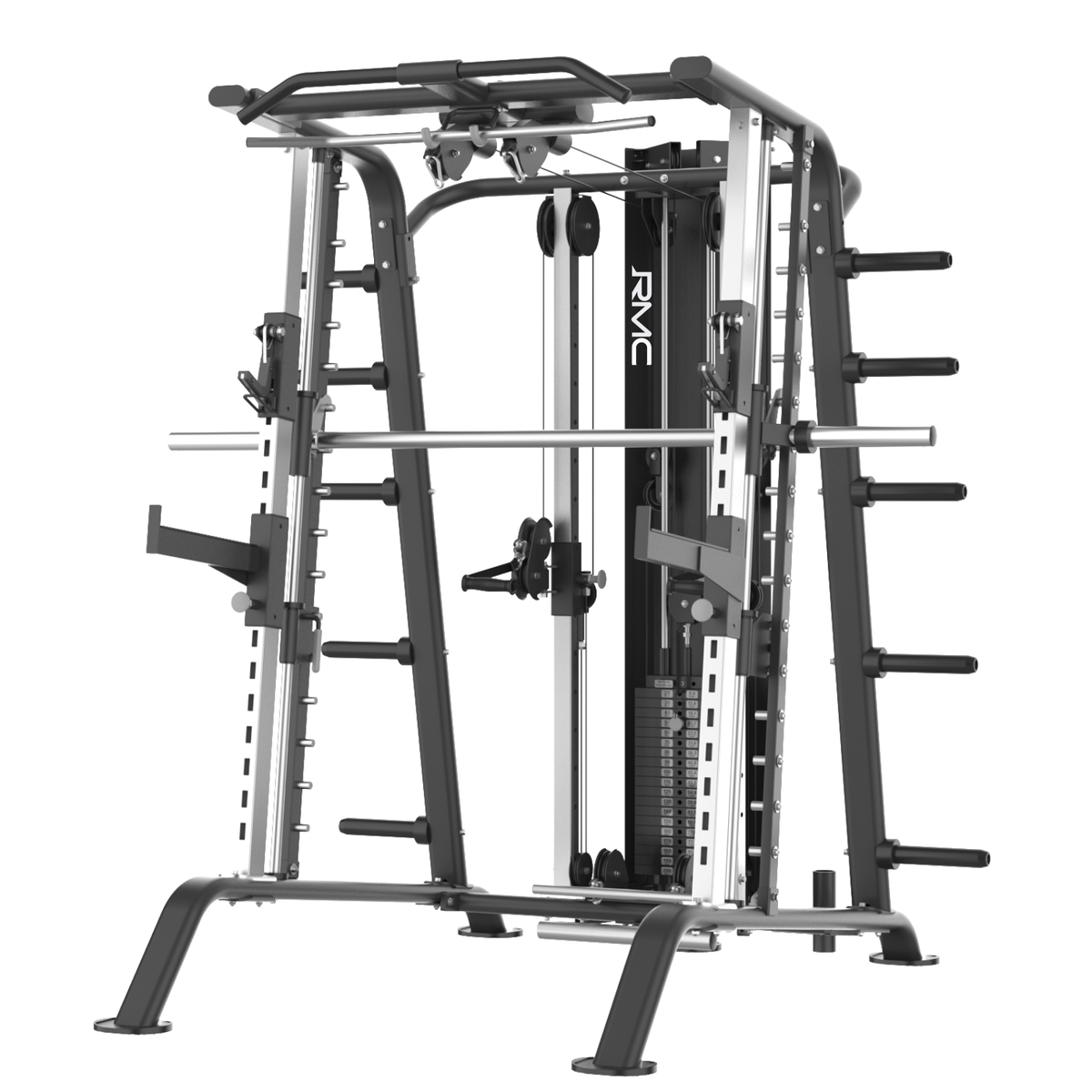 Smith Machine Ball Rack RMC Commercial Smith Machine/Half Rack- Pin Loaded - BLITZ Series – Gym ...