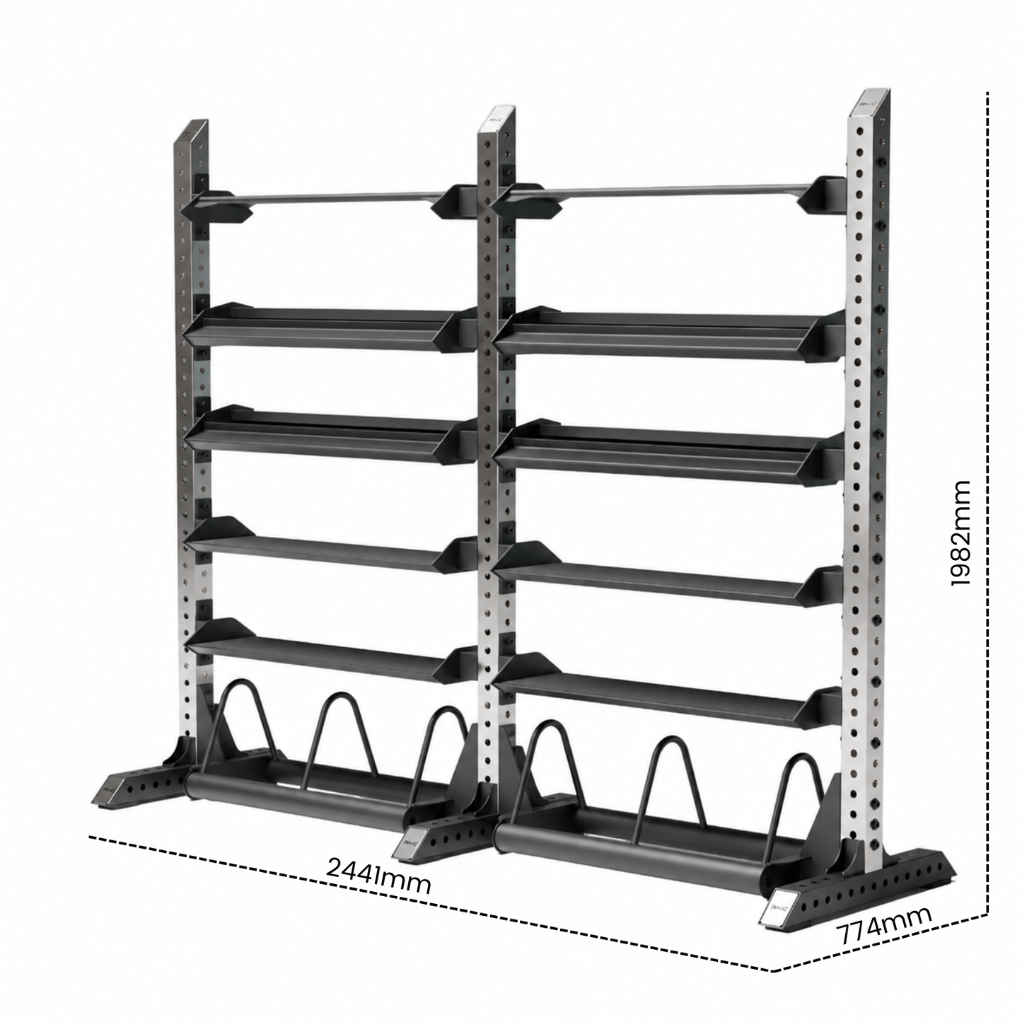 RMC Gravix Series Dual-Bay Full-Height Storage Rack