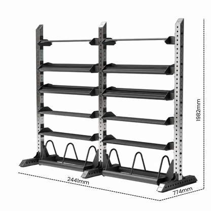 RMC Gravix Series Dual-Bay Full-Height Storage Rack