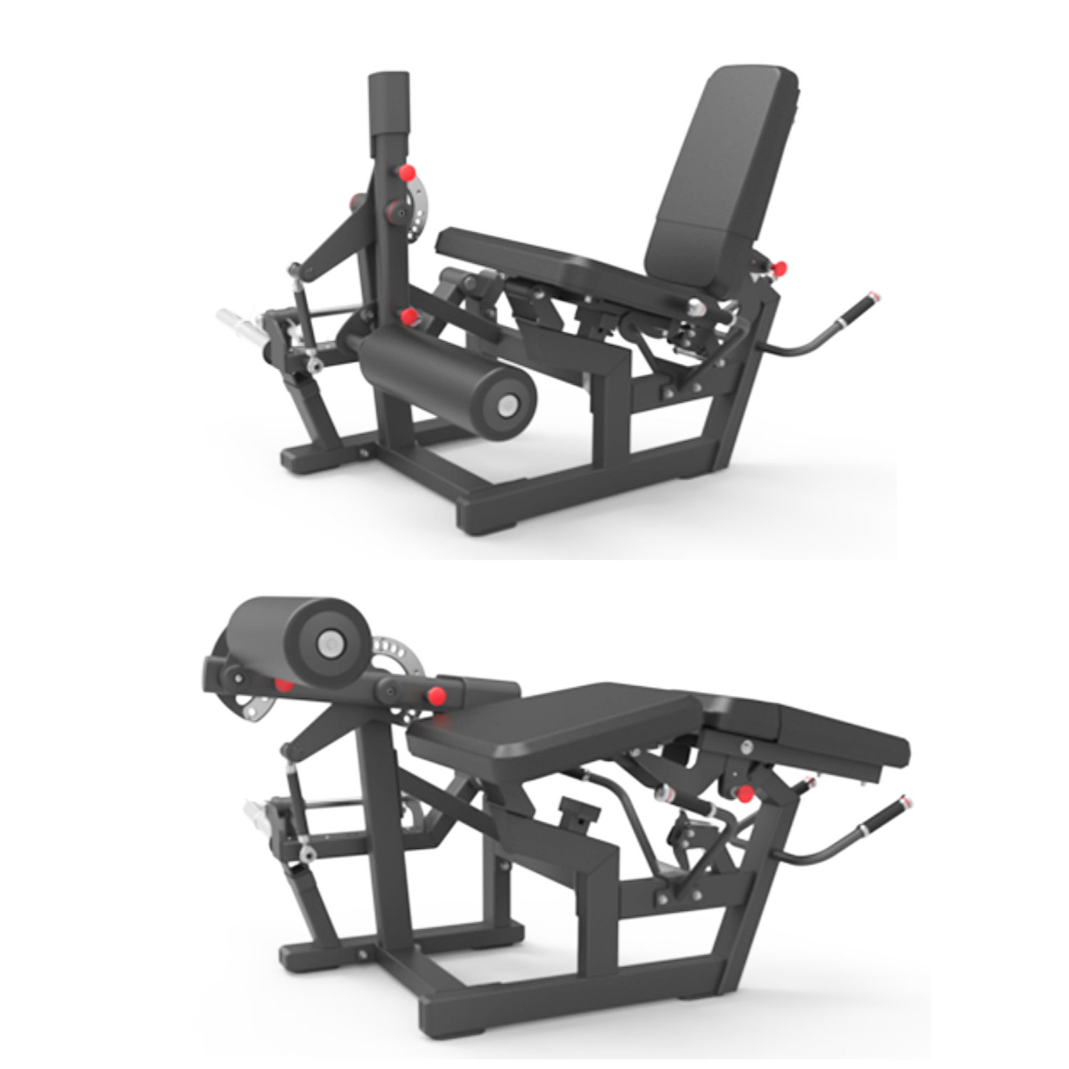 RMC Dual Function Leg Curl Leg Extension - Plate Loaded - VOLTZ Series ...