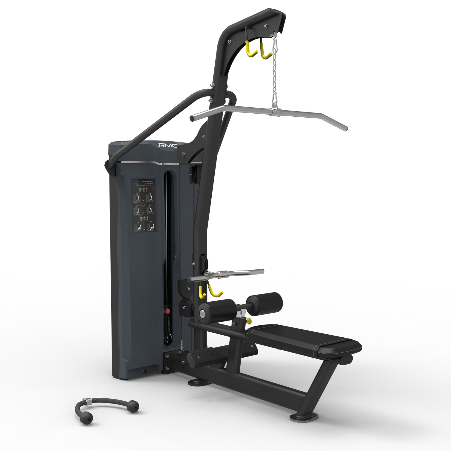 RMC Dual Function Lat Pulldown Seated Row - Pin Loaded - VOLTZ Series ...