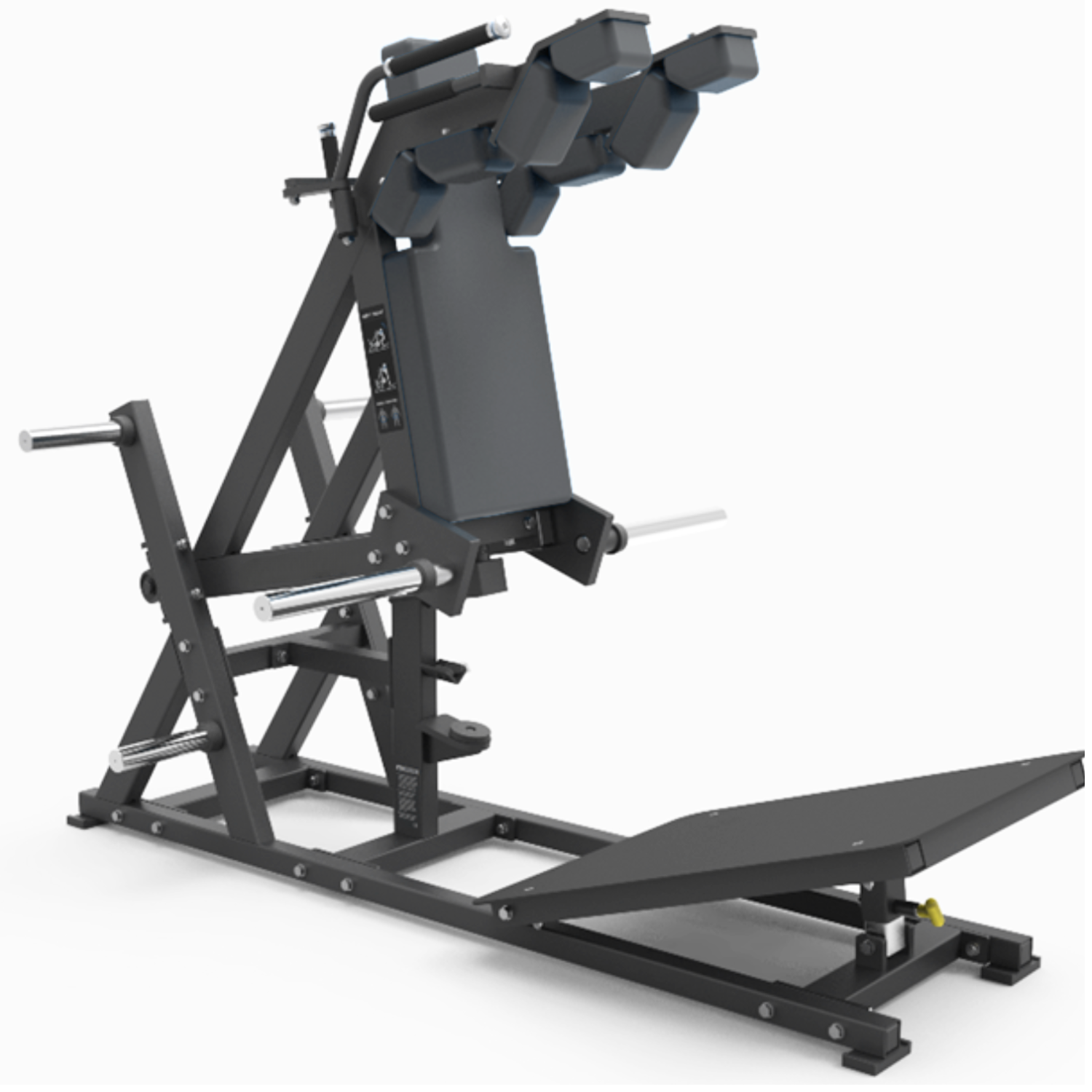 RMS RMCVS1001 Commercial V Squat Machine Front and Back – Gym Direct