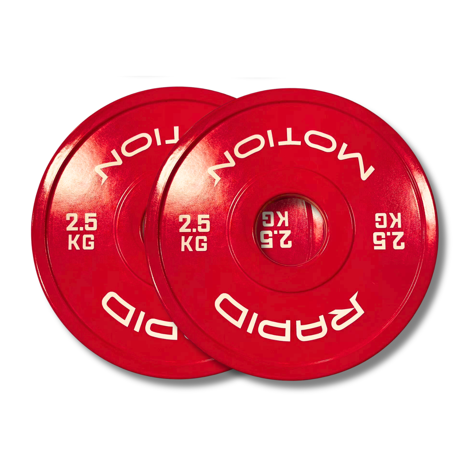 Rapid Motion Rubber Olympic Precision Fractional Change Plates - Available in Pair of 0.5kg, 1kg, 1.5kg, 2kg and 2.5kg-Gym Direct