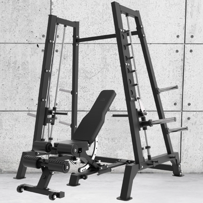 Rapid Motion Commercial Adjustable Smith Machine  Bench Press