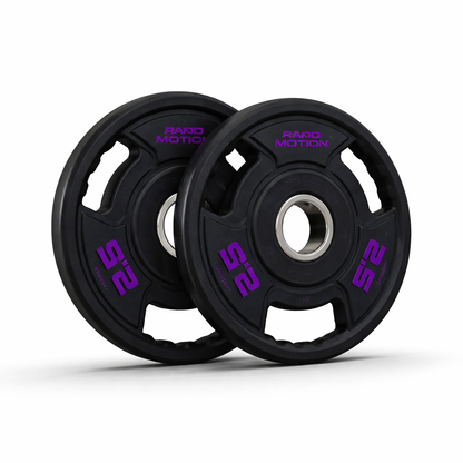 Rapid Motion Urethane Tri-Grip Olympic Weight Plates